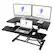 Front. FlexiSpot - FlexiSpot M7 Series 35"W Manual Adjustable Standing Desk Converter, Black - Black.