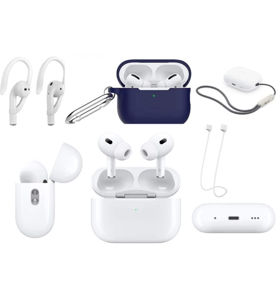 Apple - AirPods Pro (2nd generation) Blue Bundle - Multi