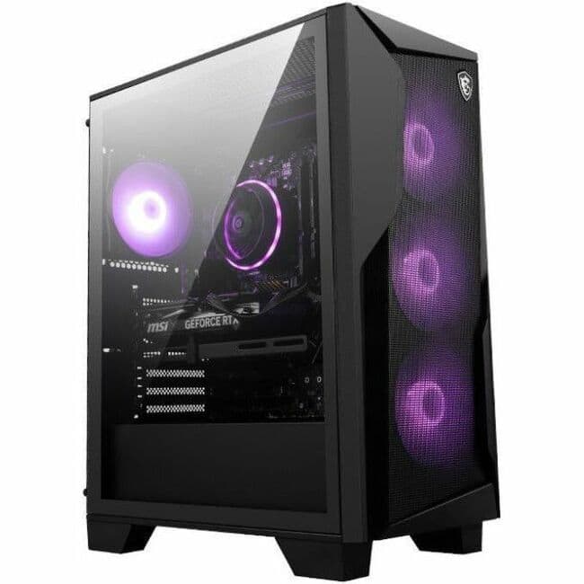 MSI - Codex R2 Gaming PC, Intel Core i5-14400F, RTX 4060, 32GB , 1TB SSD, Win11 Pro - Mid tower Gaming PC with RGB, Intel - Black