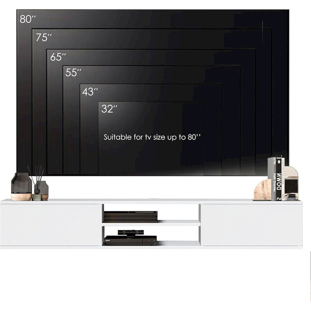 80"  
75"  
65"  
55"  
43"  
32"  

Suitable for tv size up to 80"