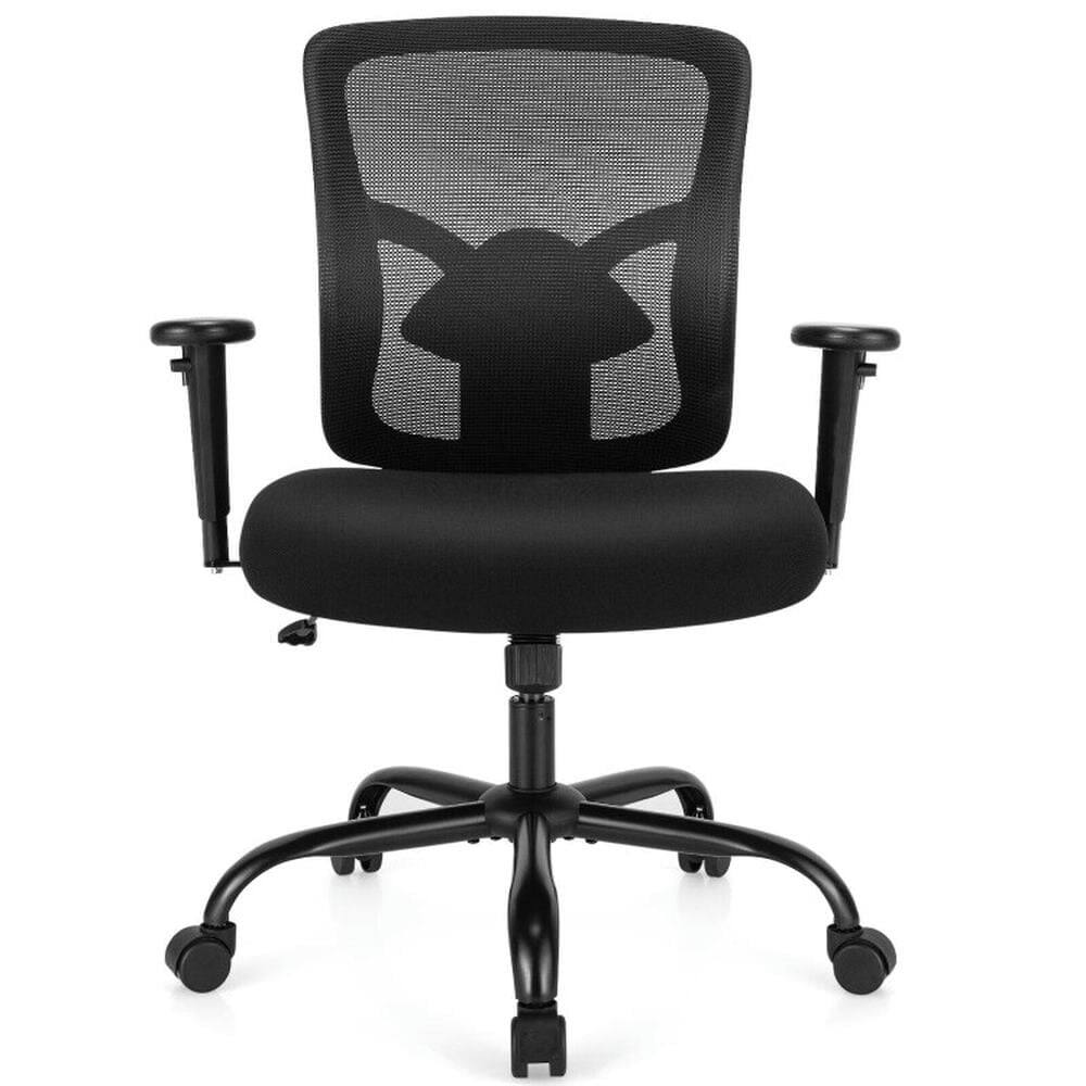 Alt View 5. Pefilos - 400LBS Mesh Big and Tall Office Chair Swivel Task Chair, Home Office Computer Desk Chair, Ergonomic Office Chair - Black.