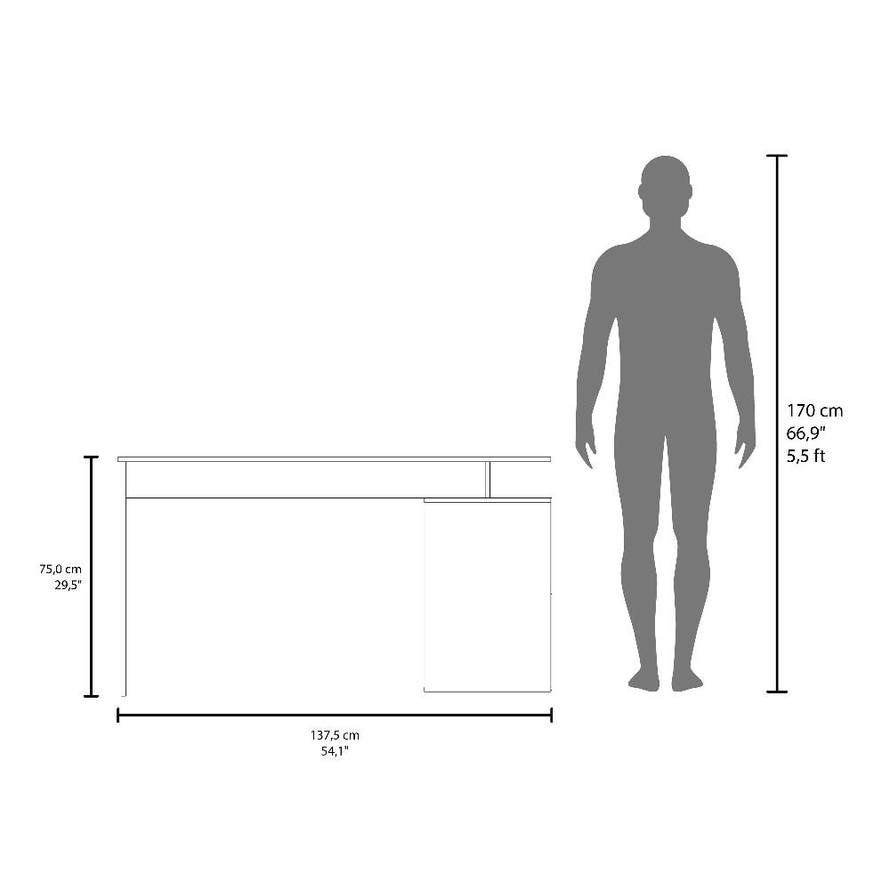 170 cm 66,9" 5,5 ft  
75,0 cm 29,5"  
137,5 cm 54,1"