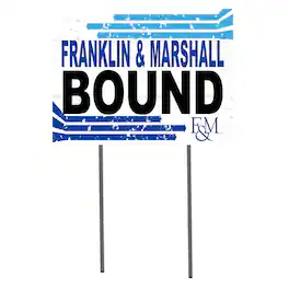 Jardine - Franklin & Marshall Diplomats 18" x 24" Bound Yard Sign - White