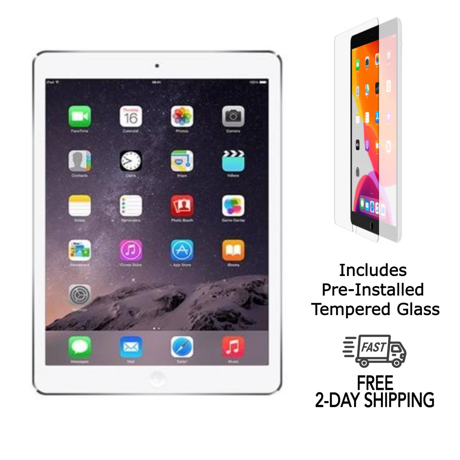 Includes Pre-Installed Tempered Glass  
FAST FREE 2-DAY SHIPPING