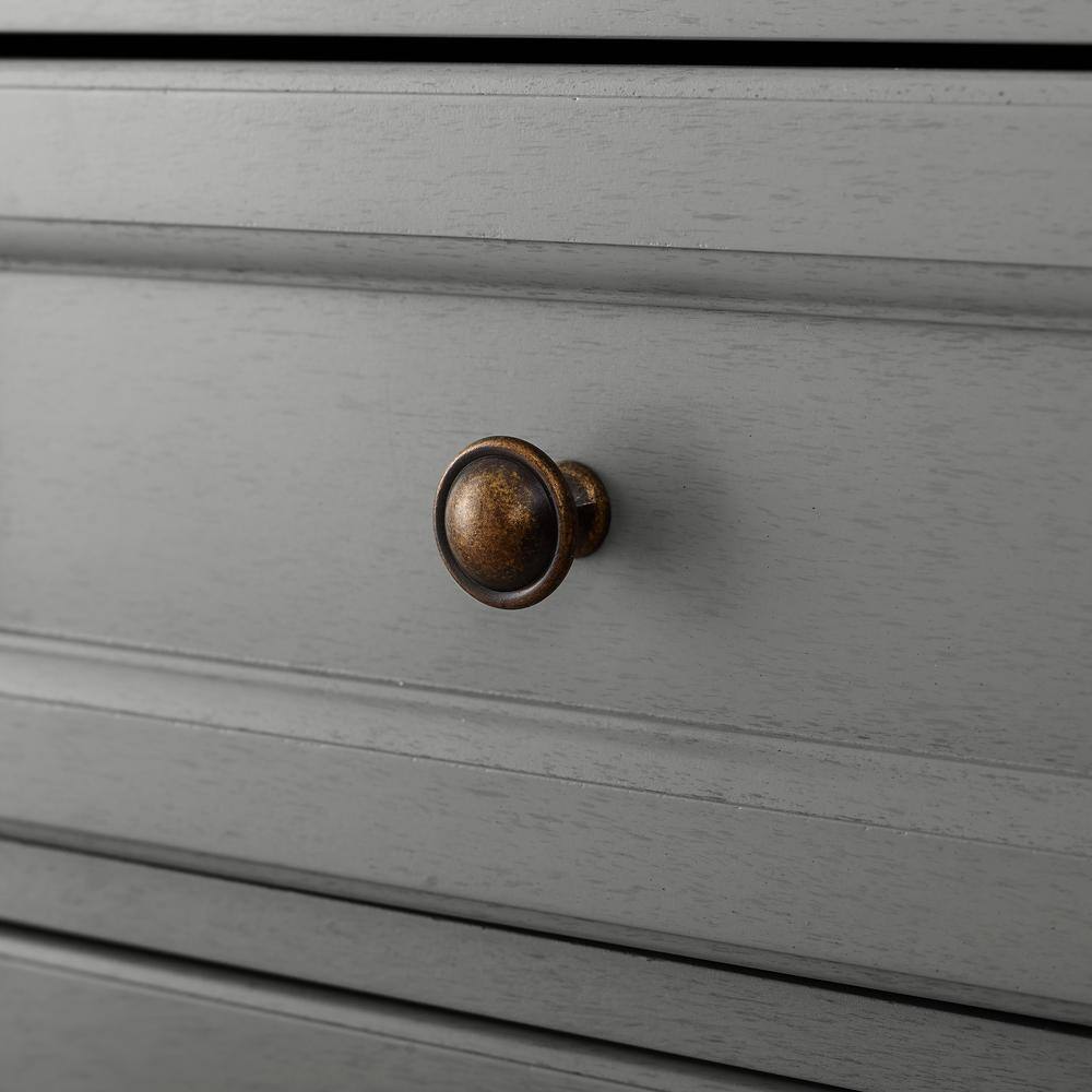 Alt View 7. Crosley Furniture - Tara Linen Storage Cabinet - Gray.