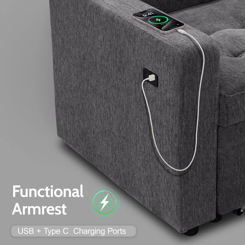 0:41 M Functional Armrest USB + Type C Charging Ports

Functional Armrest
USB + Type C Charging Ports