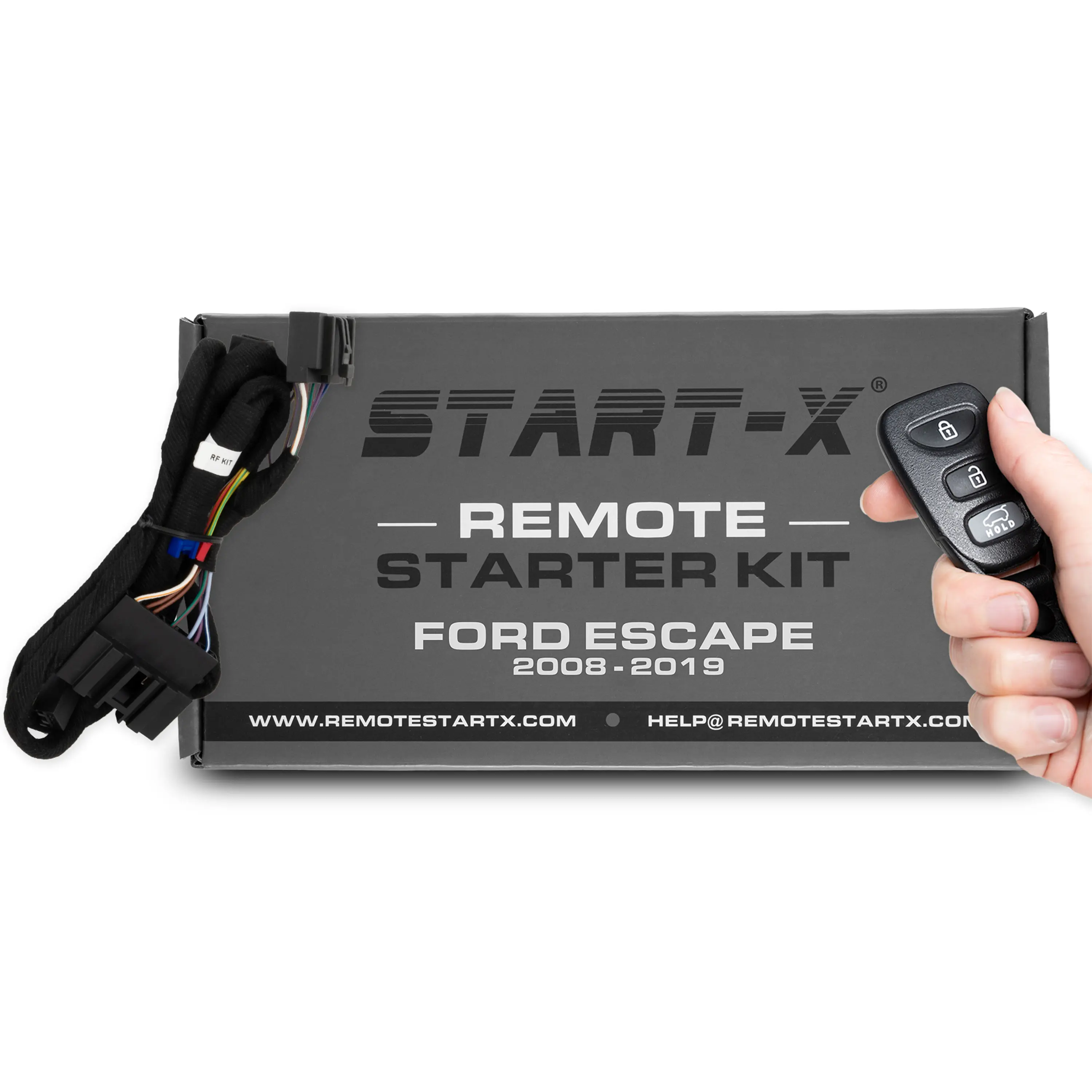 START-X Remote Starter Kit for Ford Escape 2008-2019. Www.REMOTESTARTX.COM Help@REMOTESTARTX.COM