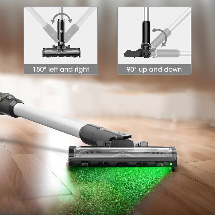 180° left and right

90° up and down