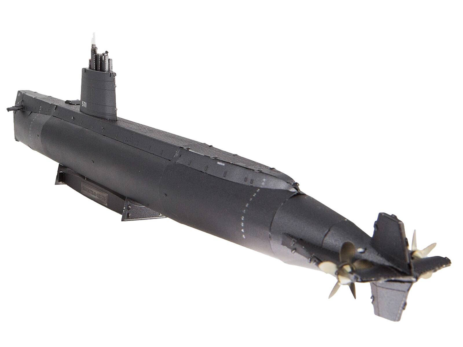 Back. Metal Earth - Model Kit USS Nautilus (SSN-571) Submarine "United States Navy" (Challenging Difficulty) Steel Model by Metal Earth - Grey.