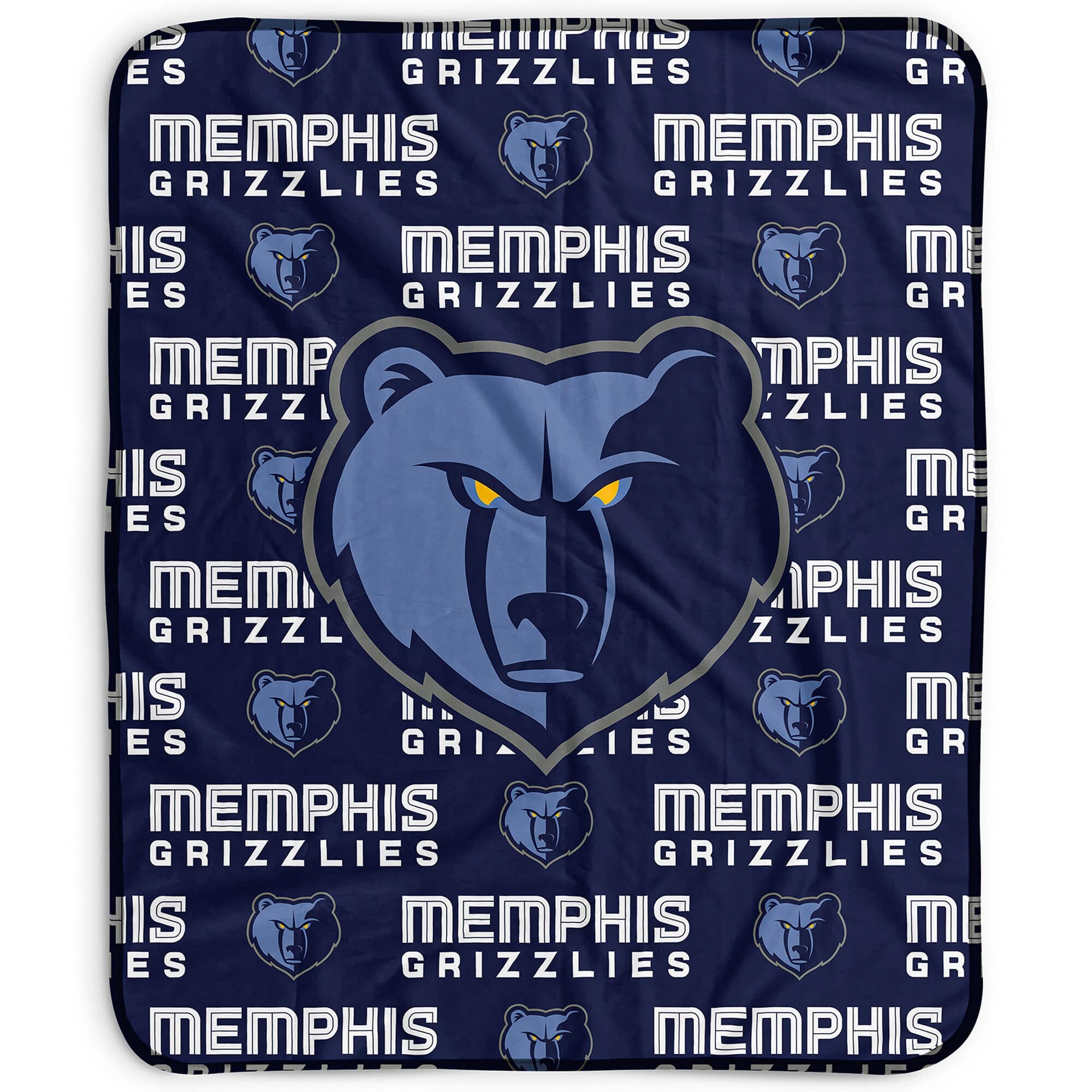 Pegasus - Memphis Grizzlies 50" x 60" Repeat Wordmark Fleece Blanket - Multicolor