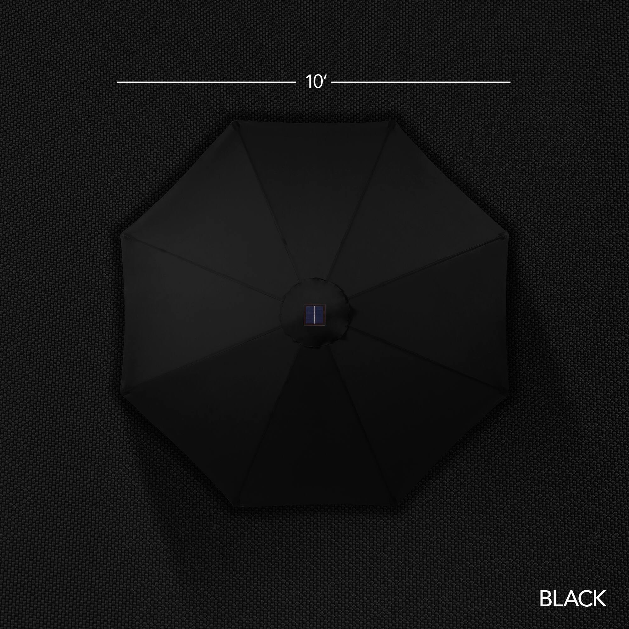 The text on the image is "10' BLACK."