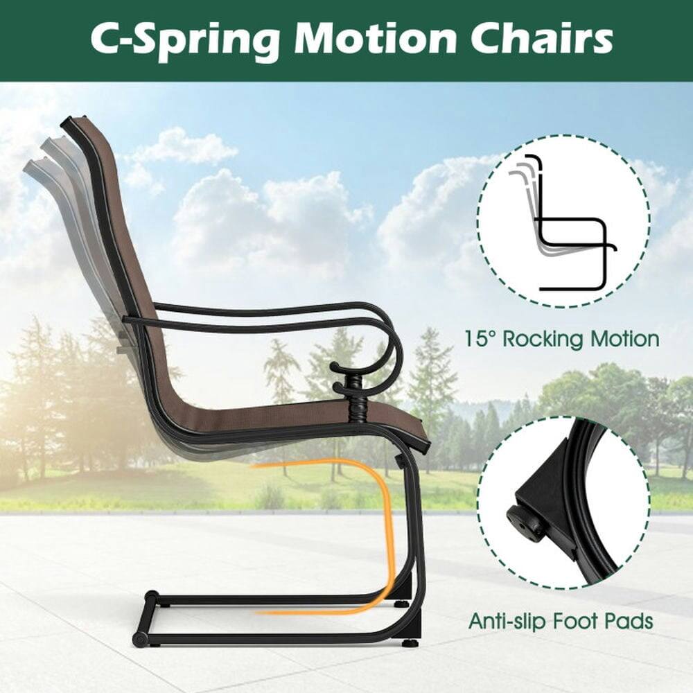 C-Spring Motion Chairs

15° Rocking Motion

Anti-slip Foot Pads