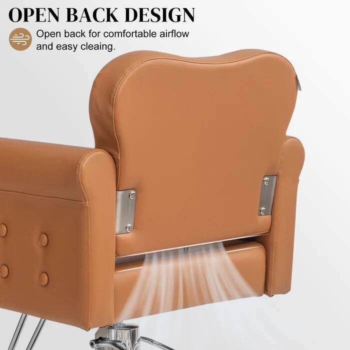 OPEN BACK DESIGN  
Open back for comfortable airflow and easy cleaning.