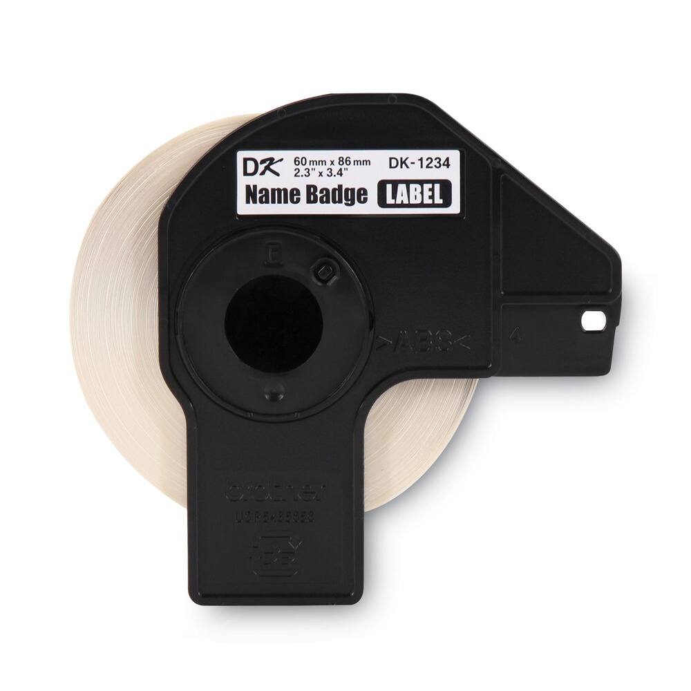 60 mm x 86 mm  
2.3" x 3.4"  
DK-1234  
Name Badge LABEL  
E >ABS<  
crother US P5435650
