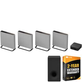 Sony - BRAVIA Theater Quad w/16 speakers + Premium Audio + 2 Year Extended Warranty Bundle