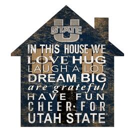 Fan Creations - Utah State Aggies 12'' Team House Sign - Multicolor