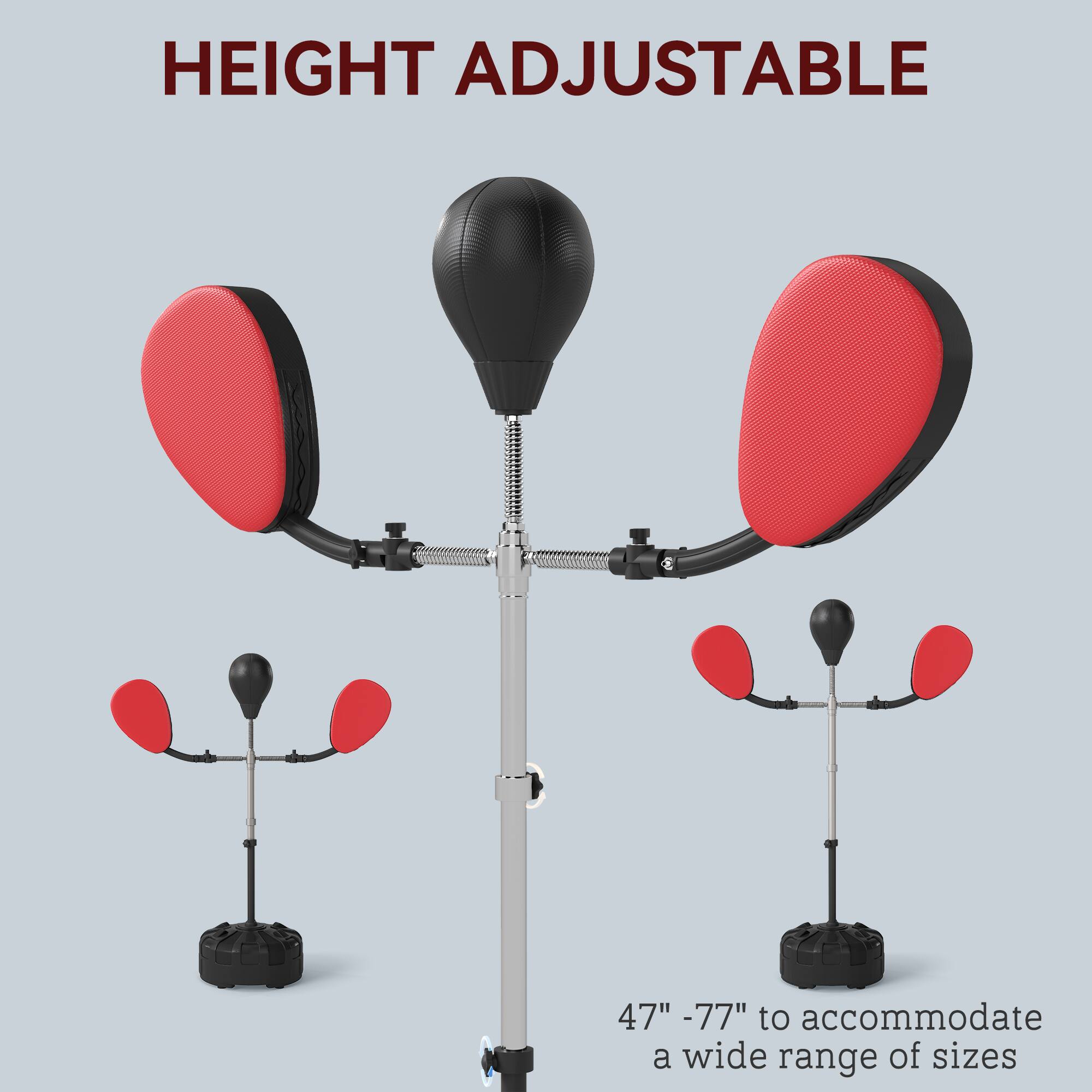 HEIGHT ADJUSTABLE

47" - 77" to accommodate a wide range of sizes