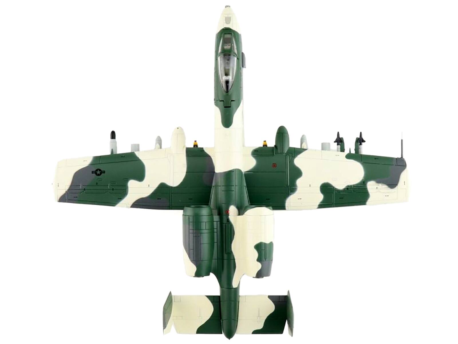 Back. Hobby Master - Fairchild Republic A-10A Thunderbolt II Arctic Scheme 18th TFS 343rd Composite Wing Alaska 1982 USAF Air Power 1/72 - Green With Gray.