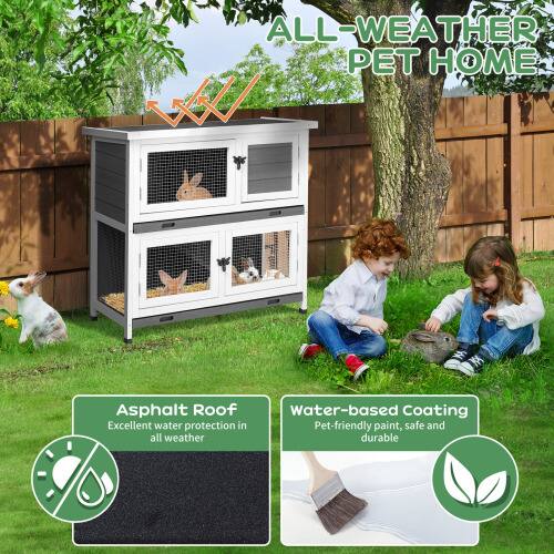 ALL-WEATHER PET HOME

Asphalt Roof
Excellent water protection in all weather

Water-based Coating
Pet-friendly paint, safe and durable