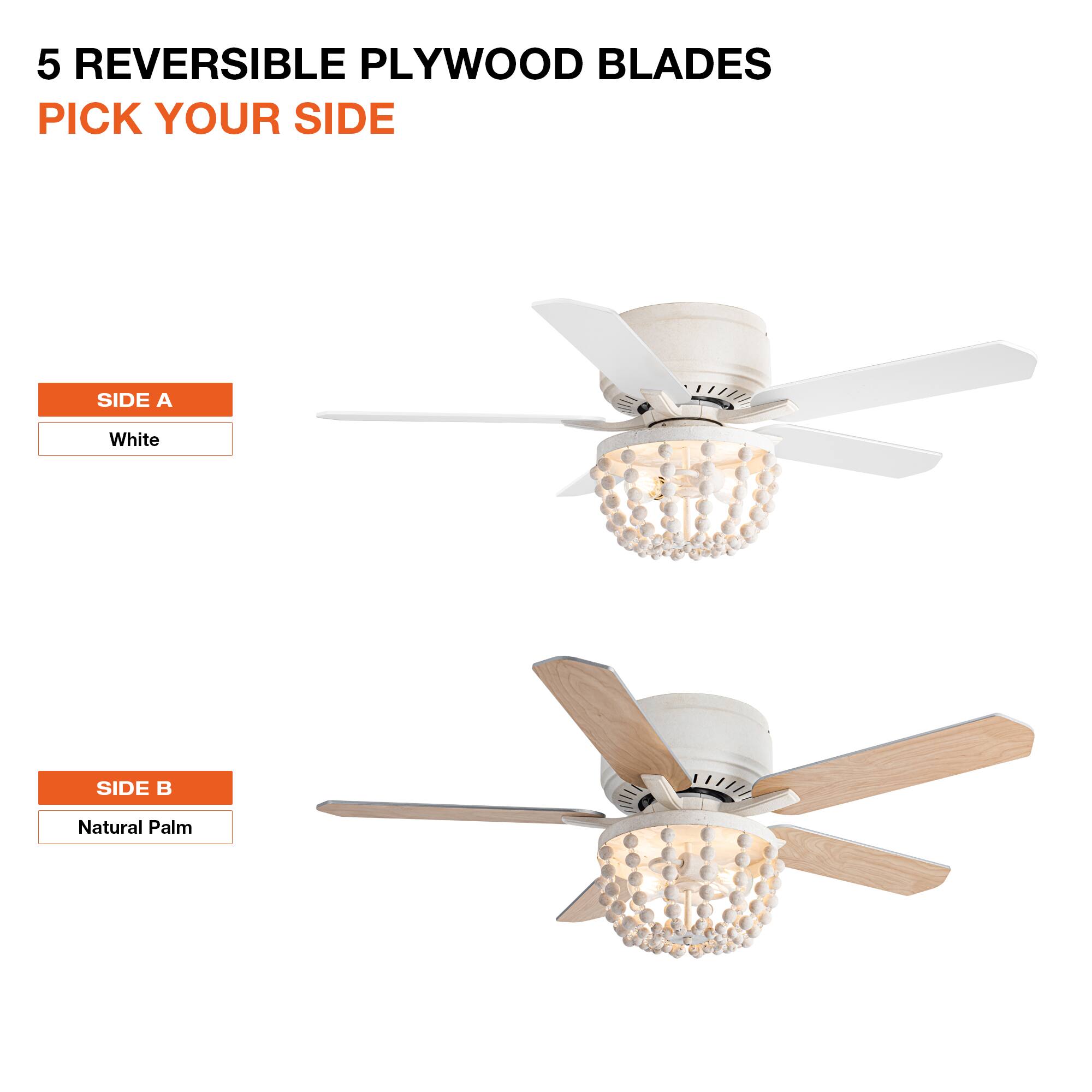 5 REVERSIBLE PLYWOOD BLADES PICK YOUR SIDE

SIDE A
White

SIDE B
Natural Palm