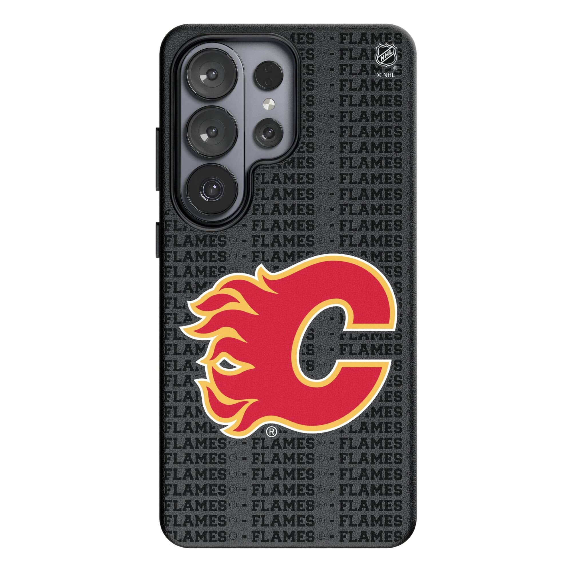 Keyscaper - NHL - Calgary Flames Text Backdrop Galaxy Magnetic Bump Case - S25 Plus - Black price history on PriceWatchPro