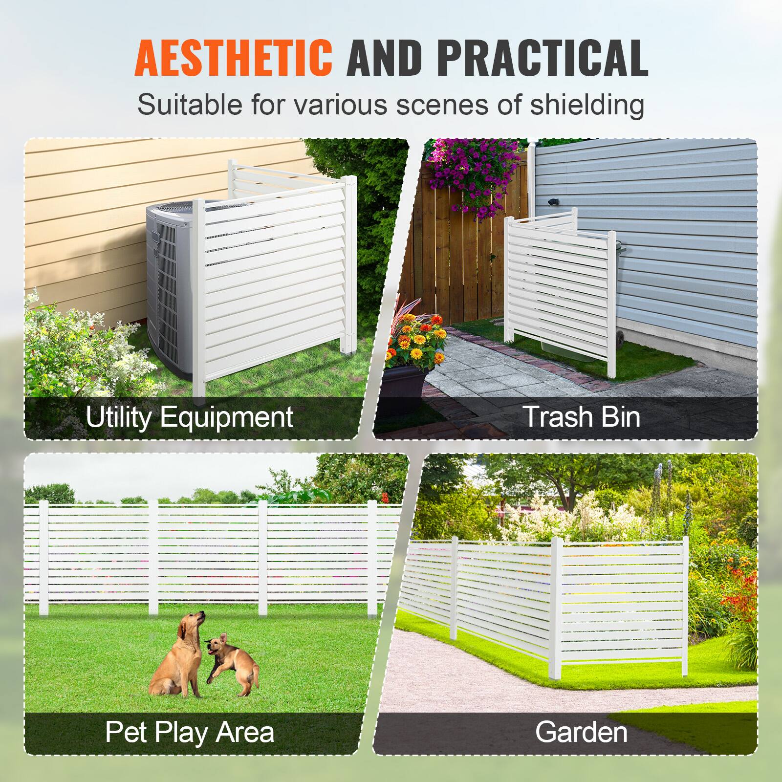 AESTHETIC AND PRACTICAL
Suitable for various scenes of shielding
Utility Equipment
Trash Bin
Pet Play Area
Garden