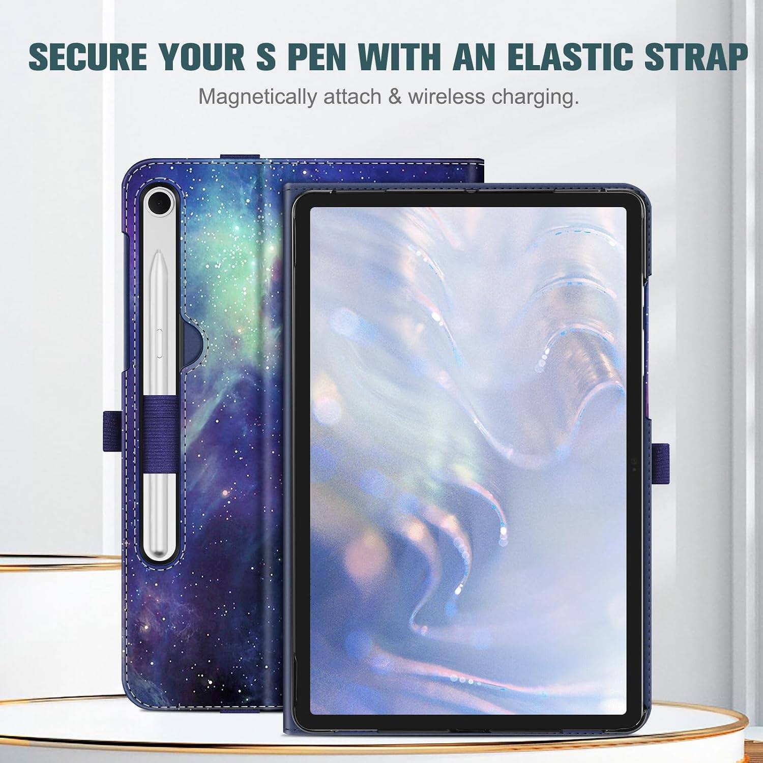 SECURE YOUR S PEN WITH AN ELASTIC STRAP  
Magnetically attach & wireless charging.