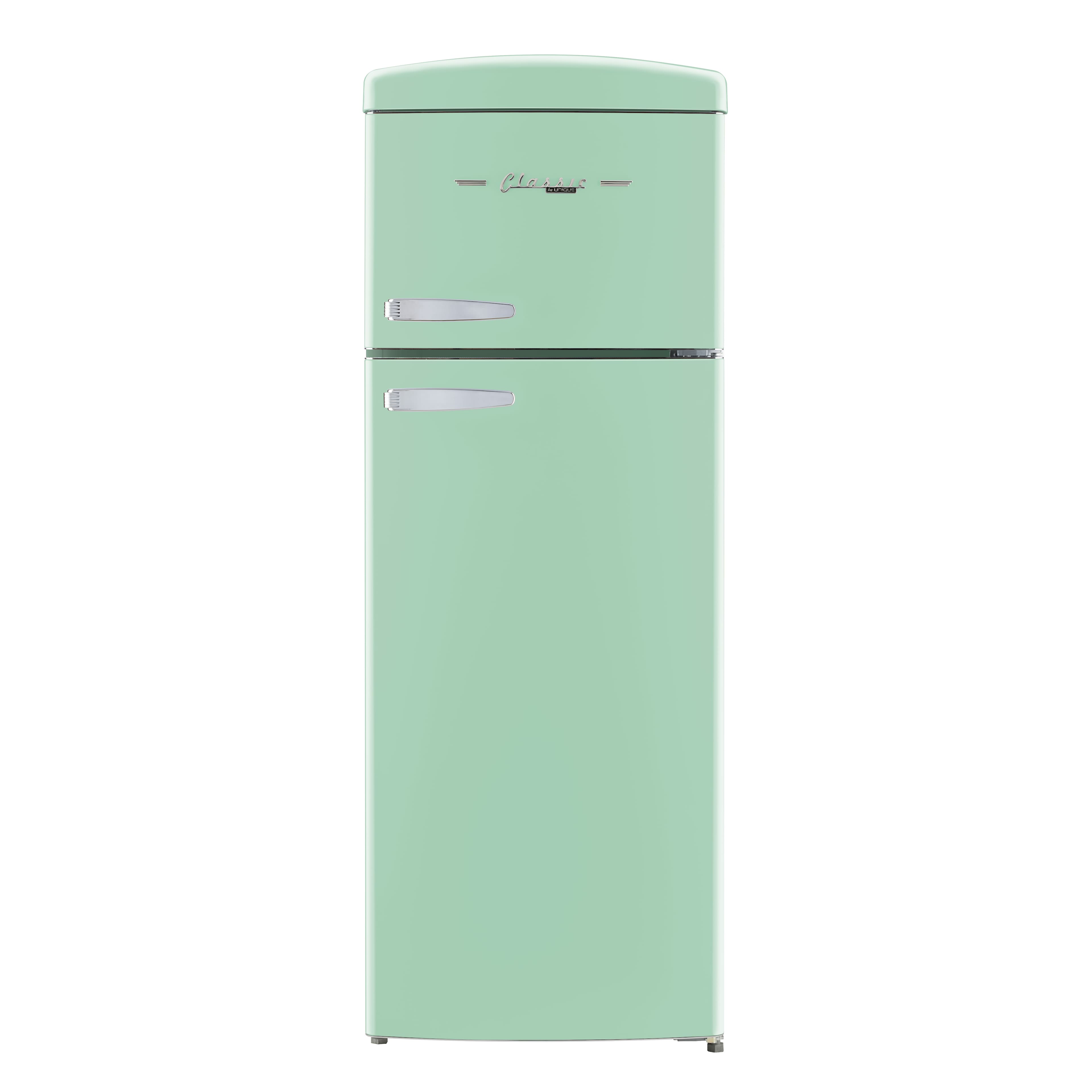 Unique Appliances - 21 in. Wide Classic Retro 7.5cu.ft Compact Top Freezer Refrigerator - Summer Mint Green
