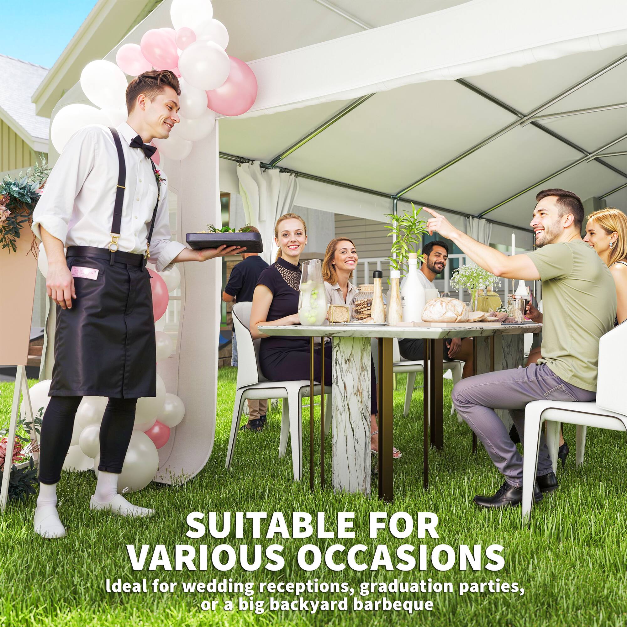 SUITABLE FOR VARIOUS OCCASIONS  
Ideal for wedding receptions, graduation parties, or a big backyard barbecue