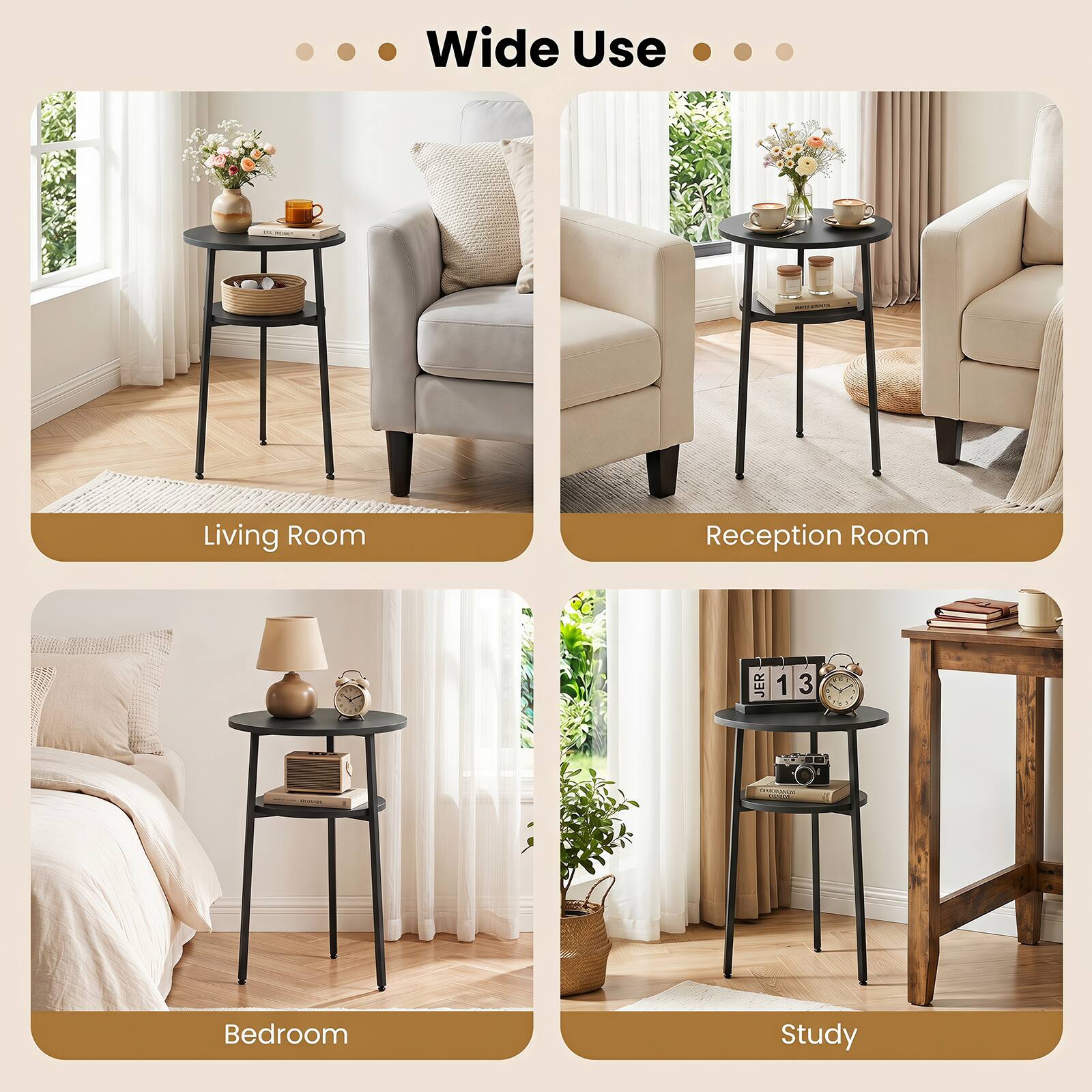 Wide Use

- Living Room
- Reception Room
- Bedroom
- Study