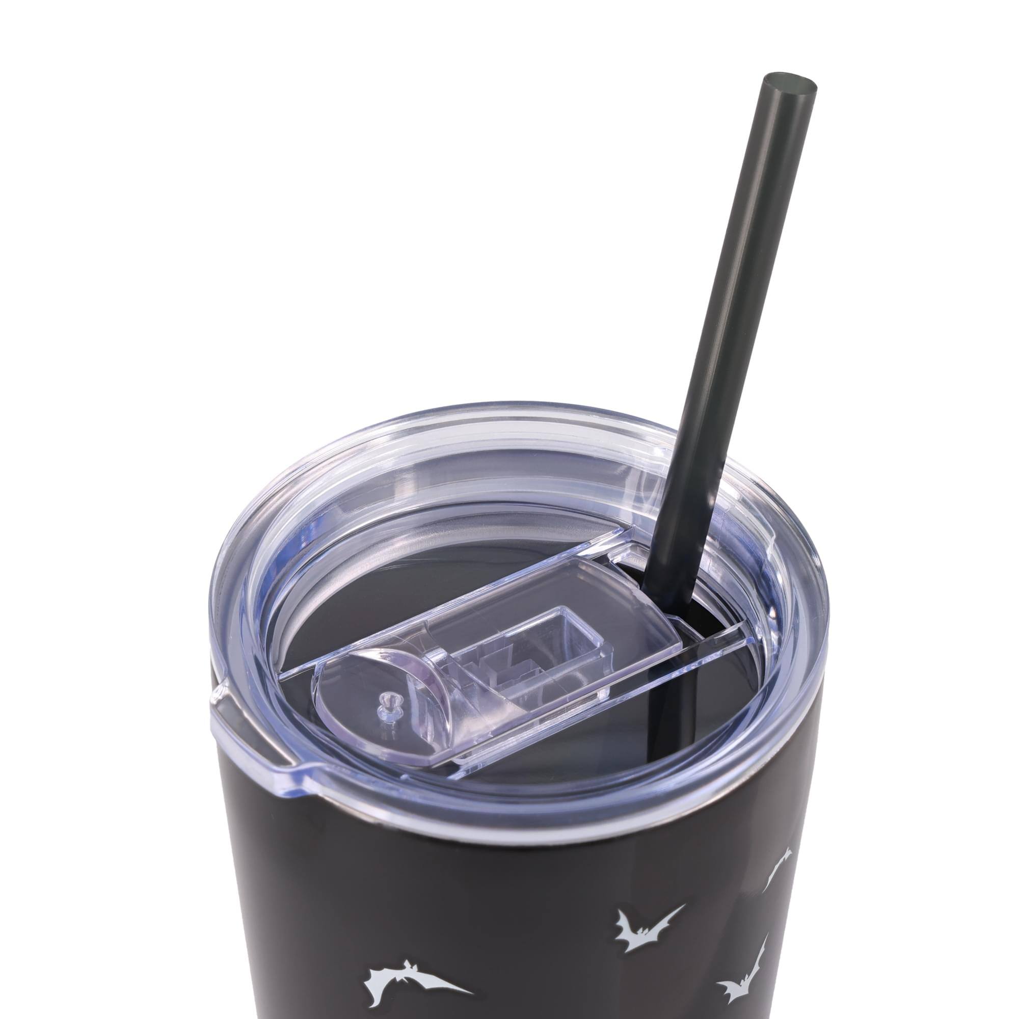 Alt View 10. Disney - Disney The Nightmare Before Christmas "Seriously Spooky" Stainless Steel Tumbler - Black.