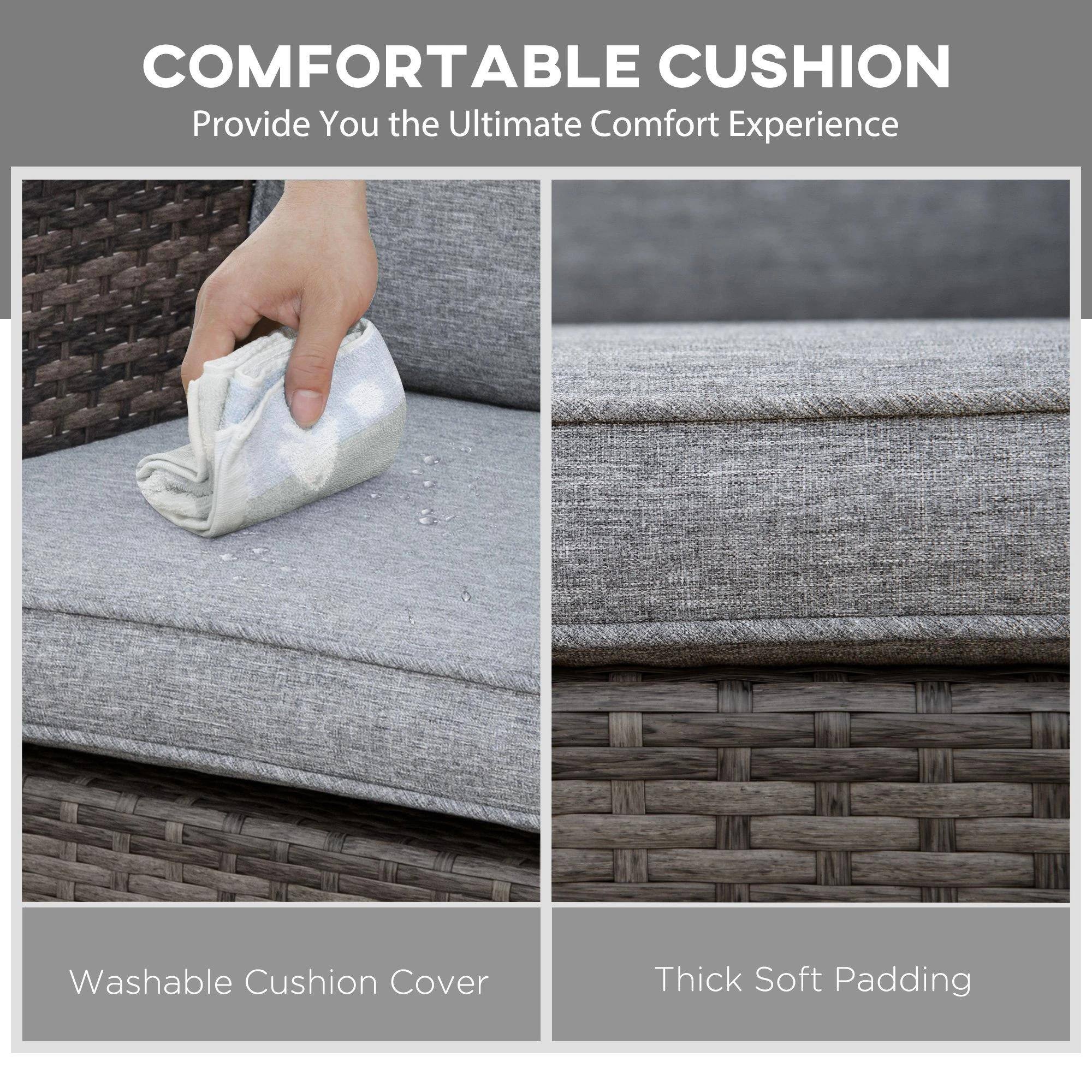 COMFORTABLE CUSHION  
Provide You the Ultimate Comfort Experience  

Washable Cushion Cover  
Thick Soft Padding