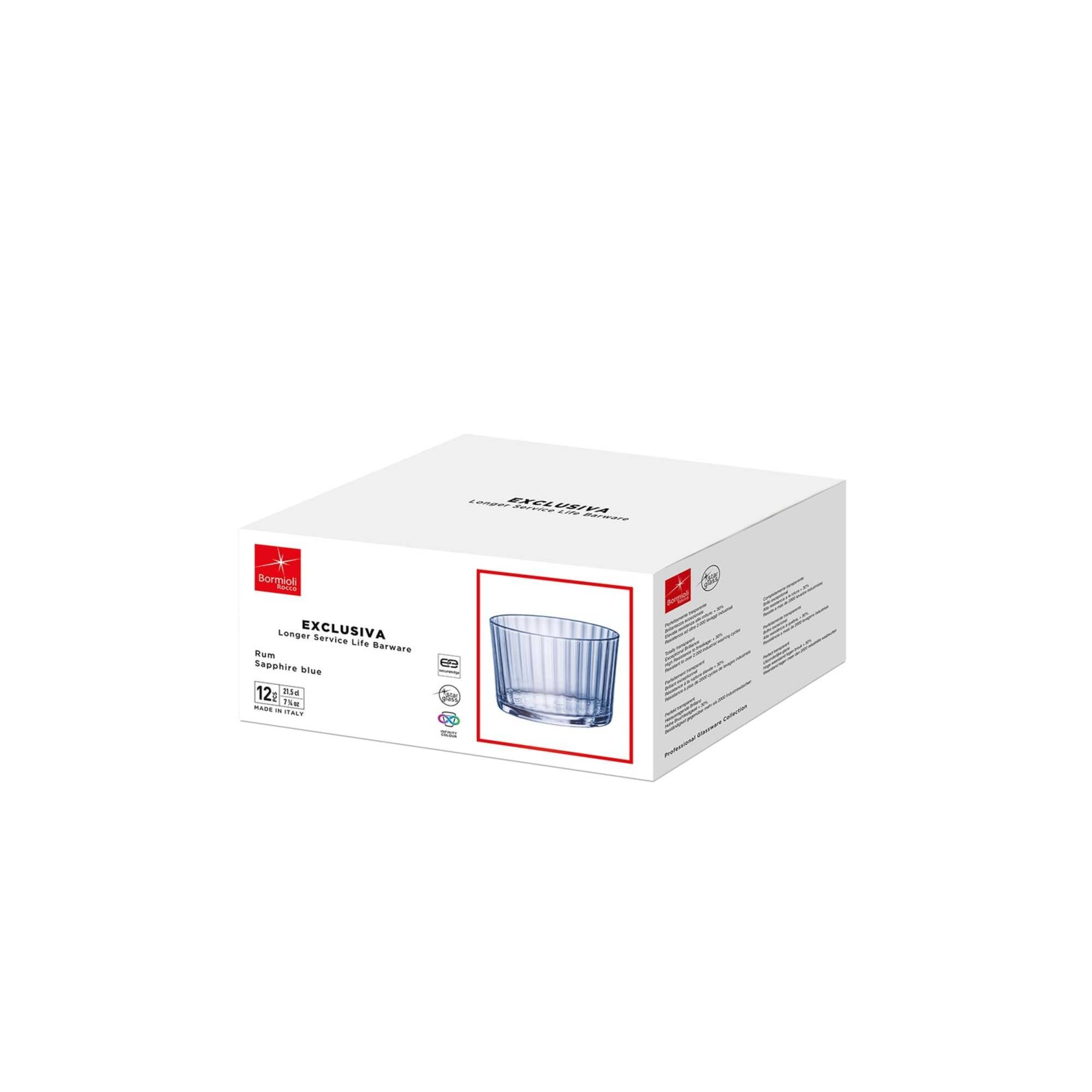 - EE DE2E N - : - Bormioli Rocco EXCLUSIVA Longer Service Life Barware Sapphire blue 12: 12 x 12 cm - - - LT F2 Ho -