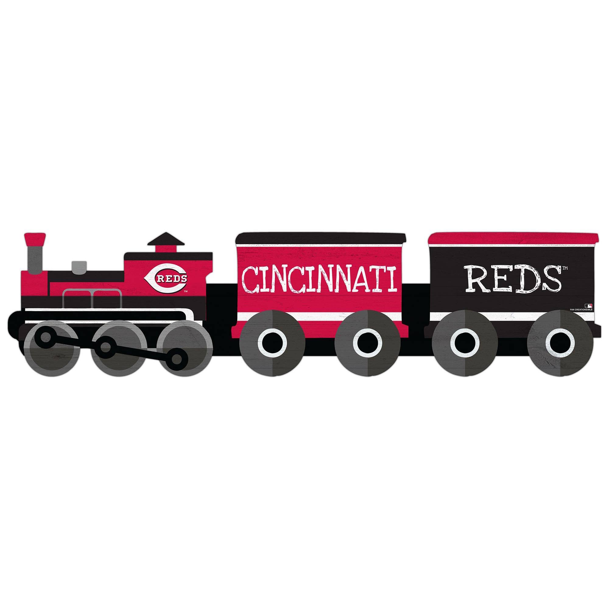 Cincinnati Reds 6'' x 24'' Train Cutout Sign