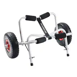RAD Sportz - Kayak Cart with 140lb Capacity, White - Silver
