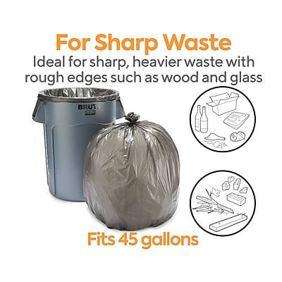 For Sharp Waste  
Ideal for sharp, heavier waste with rough edges such as wood and glass  
Fits 45 gallons