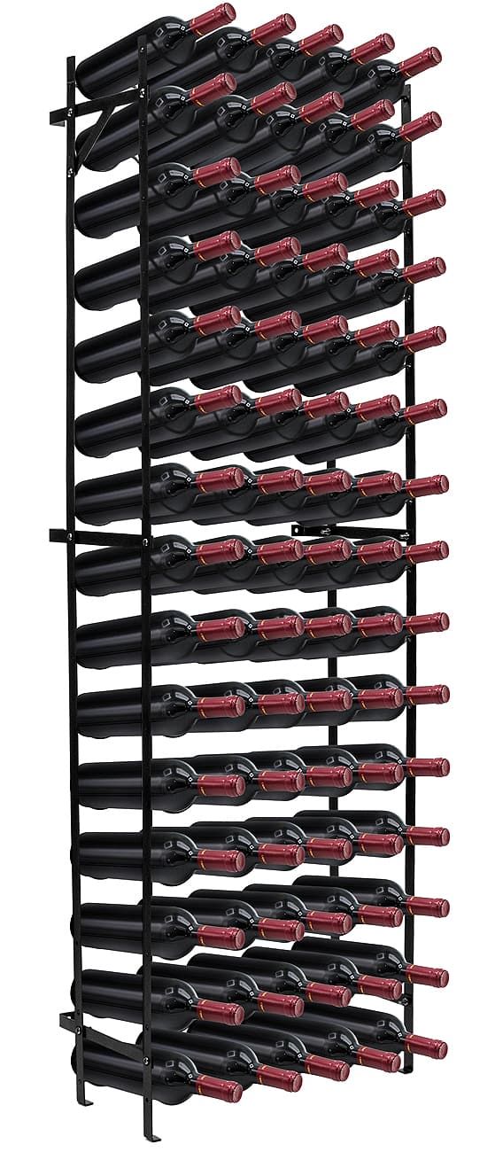 Sorbus - Wine Rack Freestanding Floor - Wine Bottle Holder Holds 75 Bottles of Wine - 75 Bottle Capacity Wine Storage - Black price history on PriceWatchPro