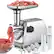 Front. AIRMSEN - AIRMSEN Electric Meat Grinder & Mincer, Professional Sausage Maker & Stuffer with 3 Plates & Kubbe Kit - Stainless Steel - Stainless Steel.