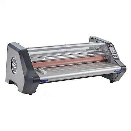 Front. GBC - Ultima 65 Thermal Roll Laminator 27-in Max Width, 10-Min Warm-Up, AutoSpeed, 3 mil Film Compatible - Gray.