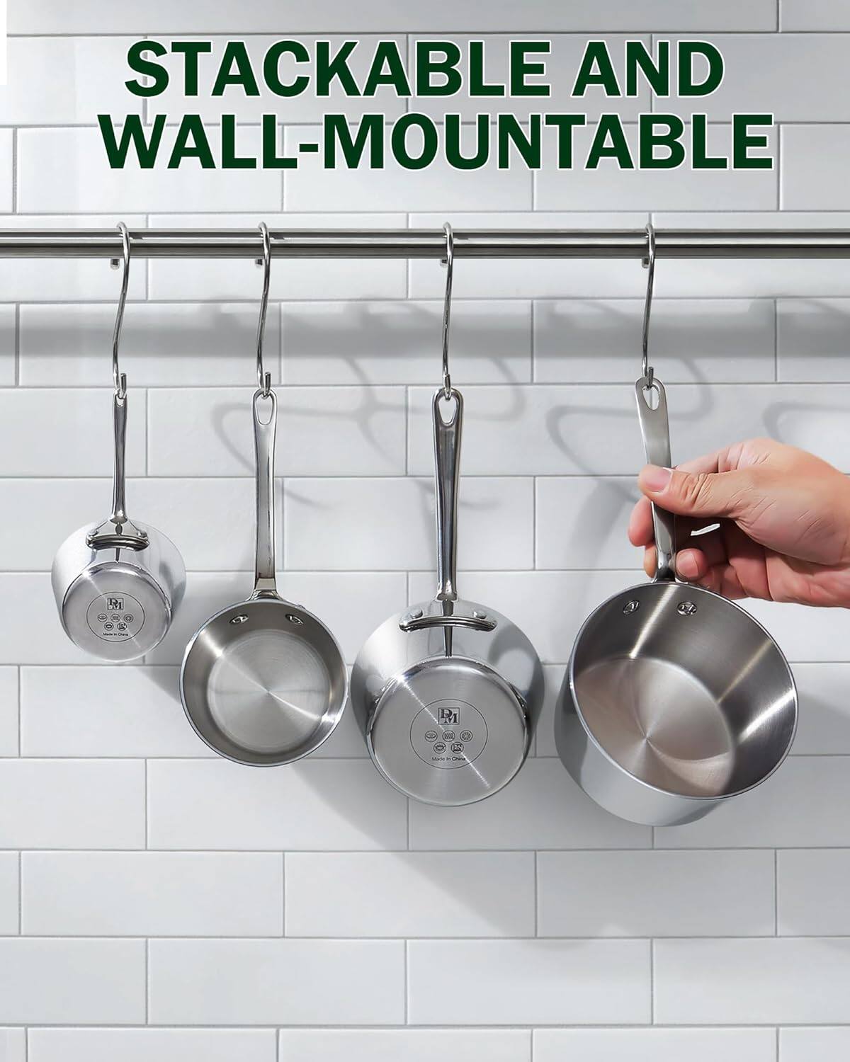 STACKABLE AND WALL-MOUNTABLE