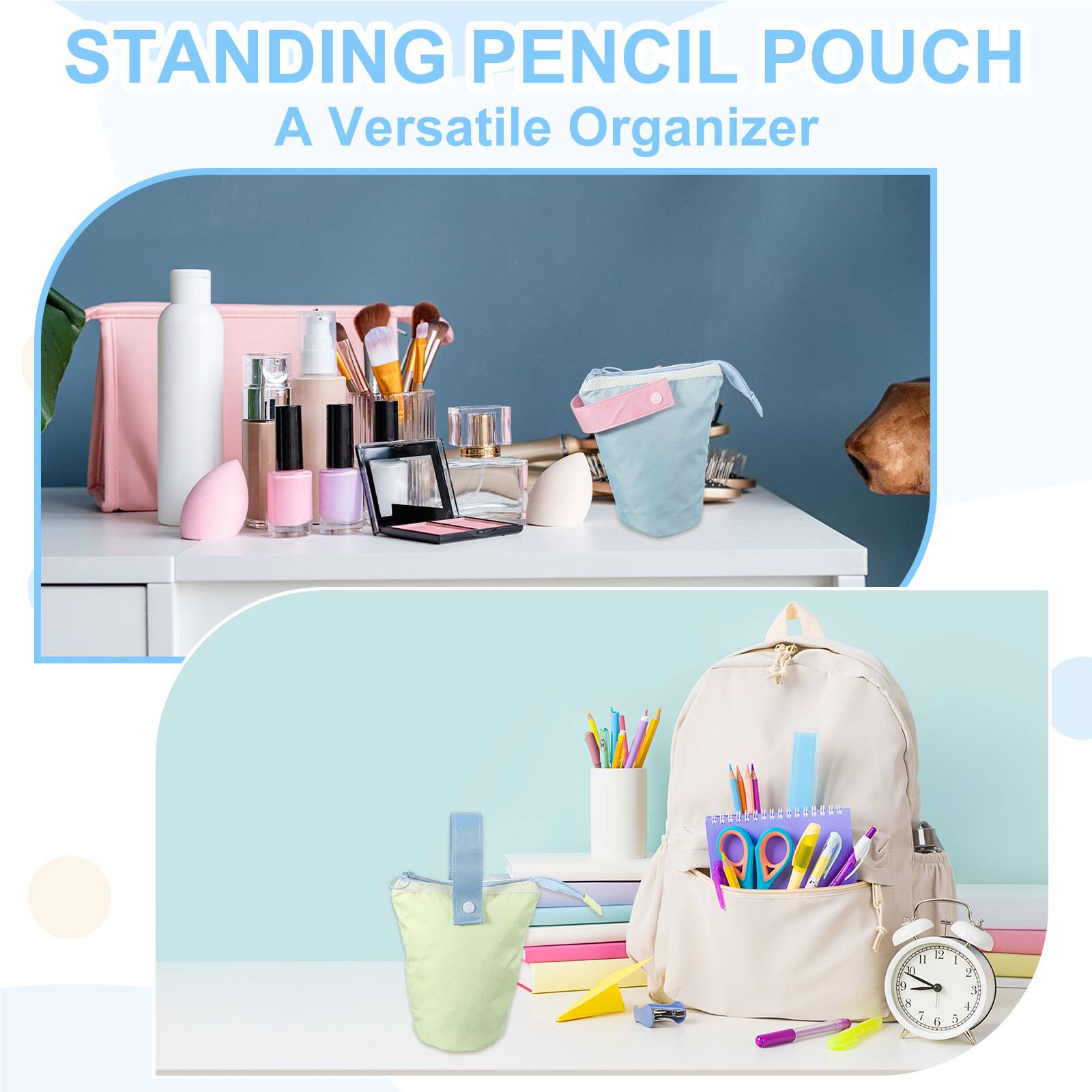 STANDING PENCIL POUCH  
A Versatile Organizer