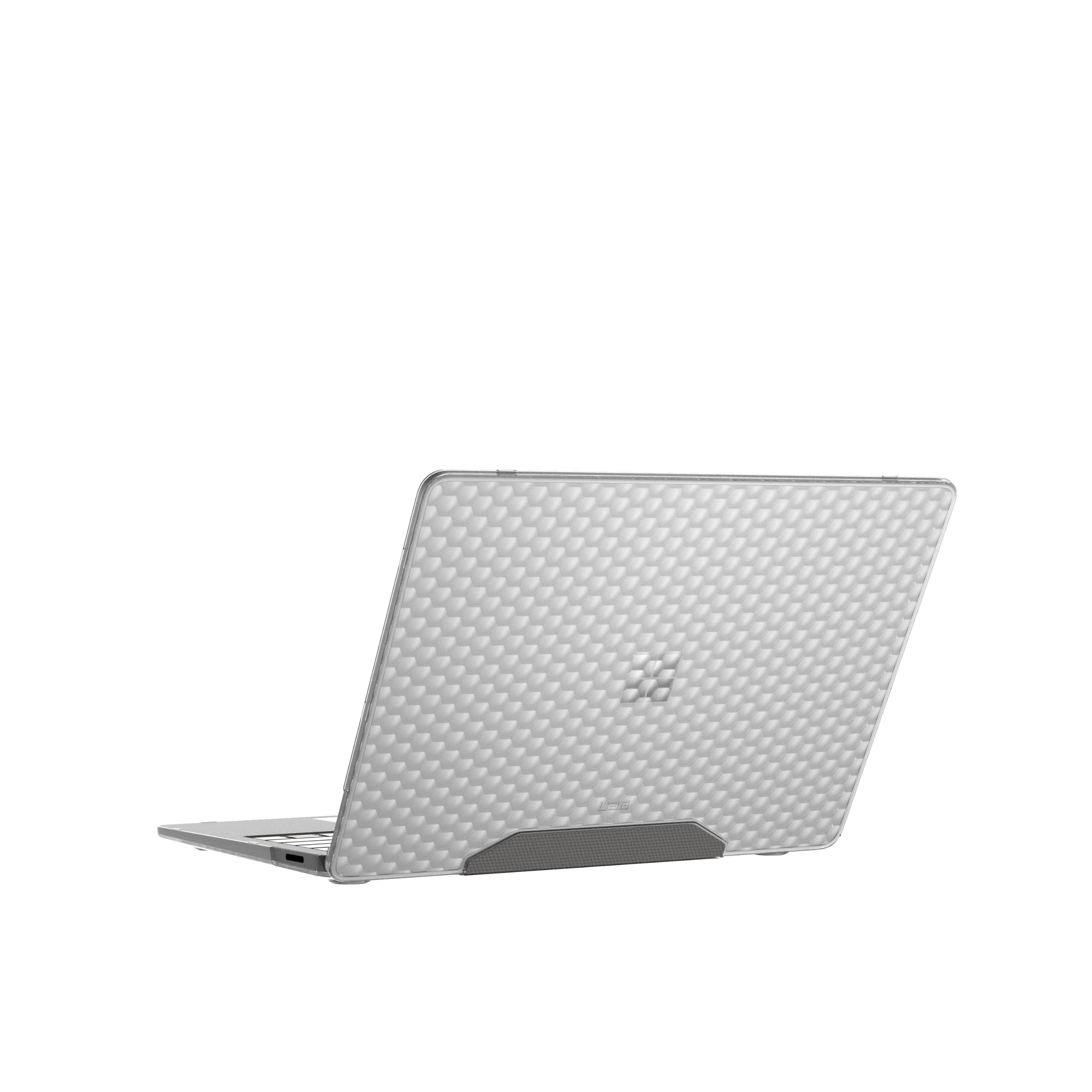 Alt View 8. UAG - Microsoft Surface Laptop 13.8" 8th Edition/7th Edition Case - Hard Shell Scratch Resistant Transparent Protective Cover - Ice.