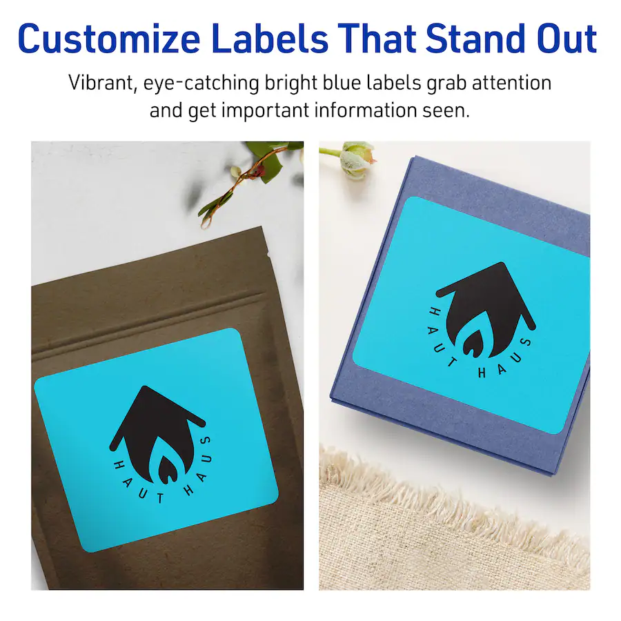 Avery Printable Rectangle Labels, Bright 4