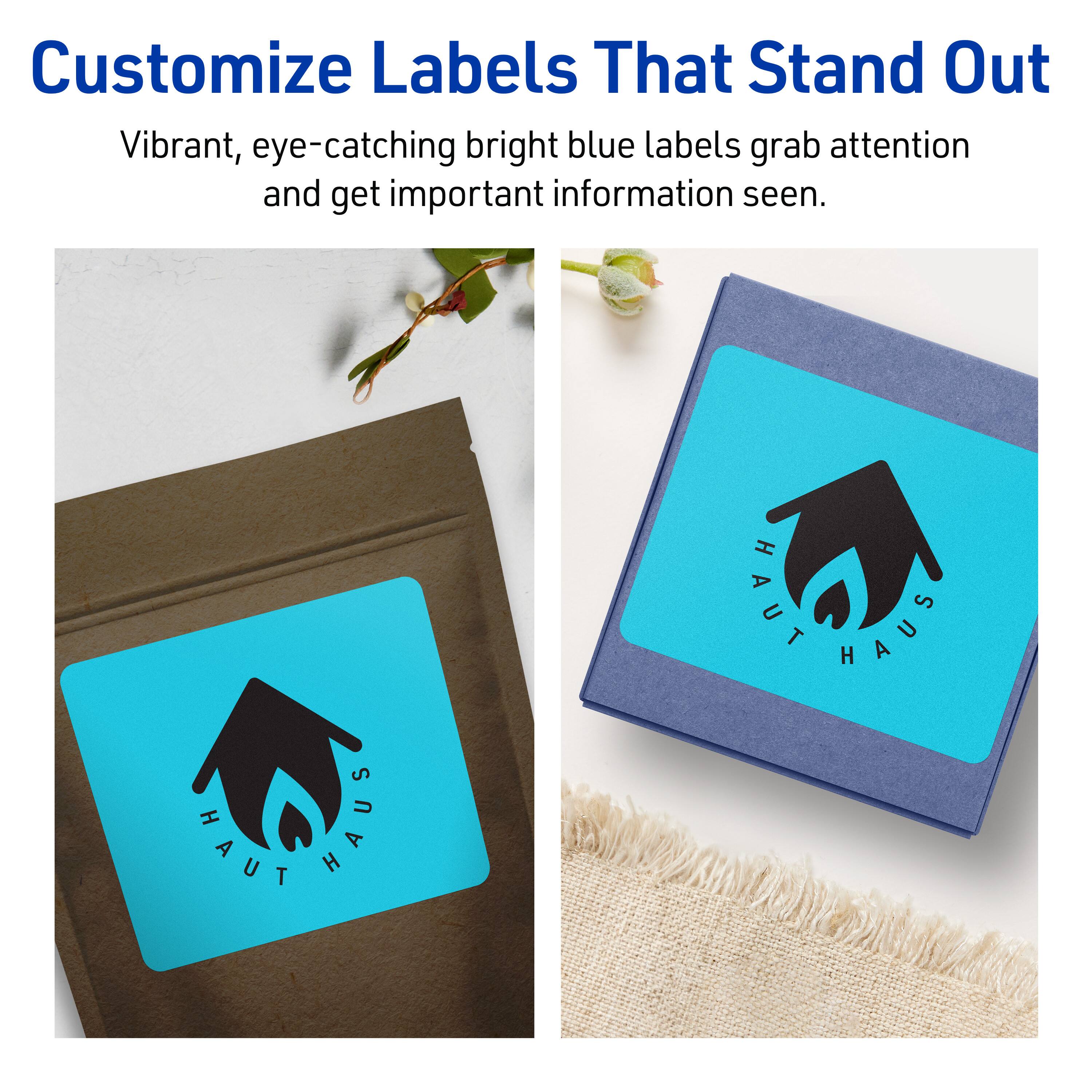Customize Labels That Stand Out

Vibrant, eye-catching bright blue labels grab attention and get important information seen.

HAUT HAUS