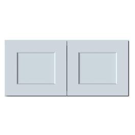 Boyel Living - 33in.W x12in.D x15in.H WALL CABINET Fully assembled Cabinet With Two HDF Doors - Gray