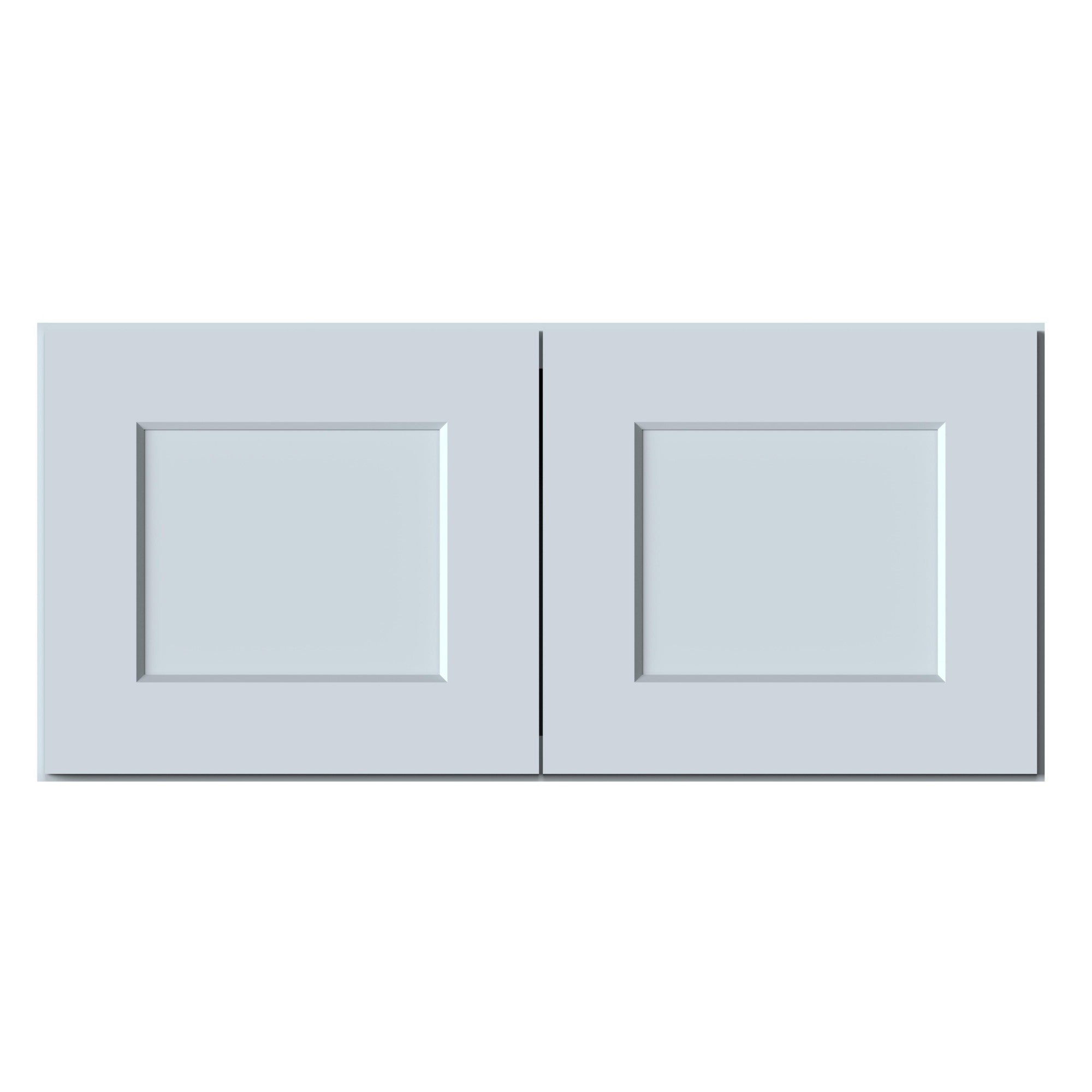 Front. Boyel Living - 33in.W x12in.D x15in.H WALL CABINET Fully assembled Cabinet With Two HDF Doors - Gray.
