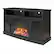 Left. Ameriwood Home - Barrow Creek Fireplace Console - Black Oak.