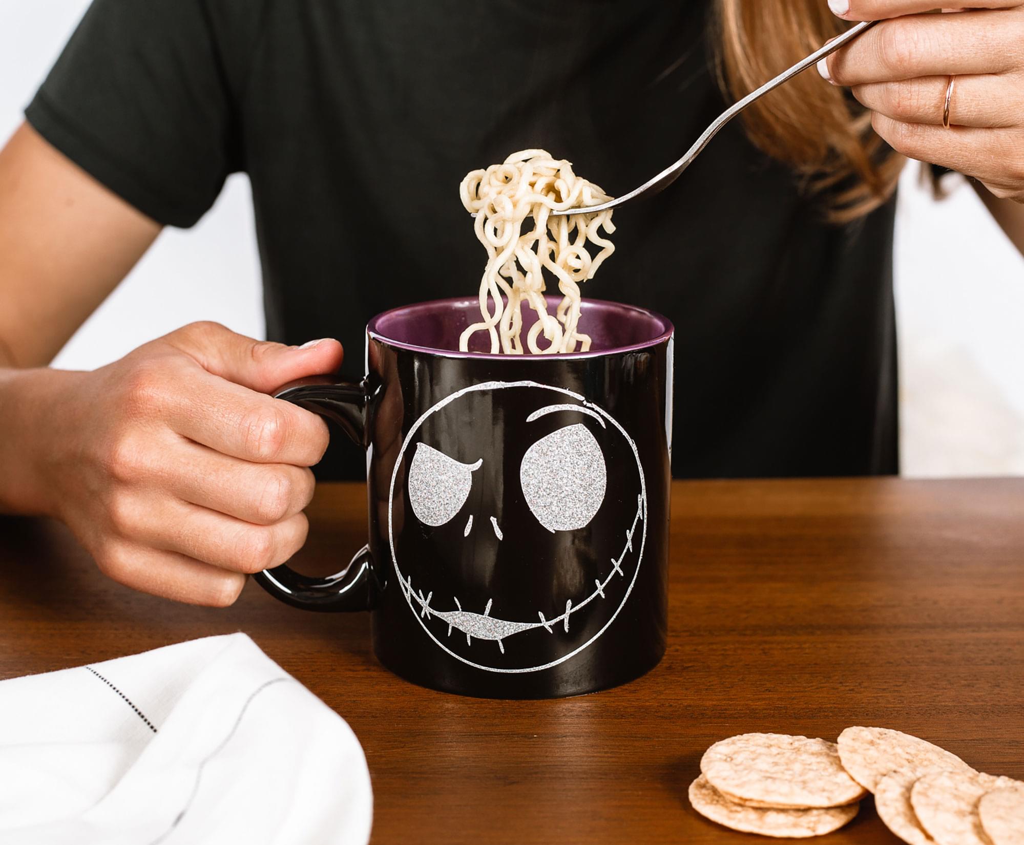 Alt View 4. Disney - The Nightmare Before Christmas Jack Skellington Ceramic Mug | Holds 20 Ounces - Black.