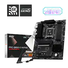 6E LIGHTNING GEN 5 READY FOR AIPC
PRO B850-S WIFI6E
MOTHERBOARD
AMD RYZEN "5000" SERIES READY