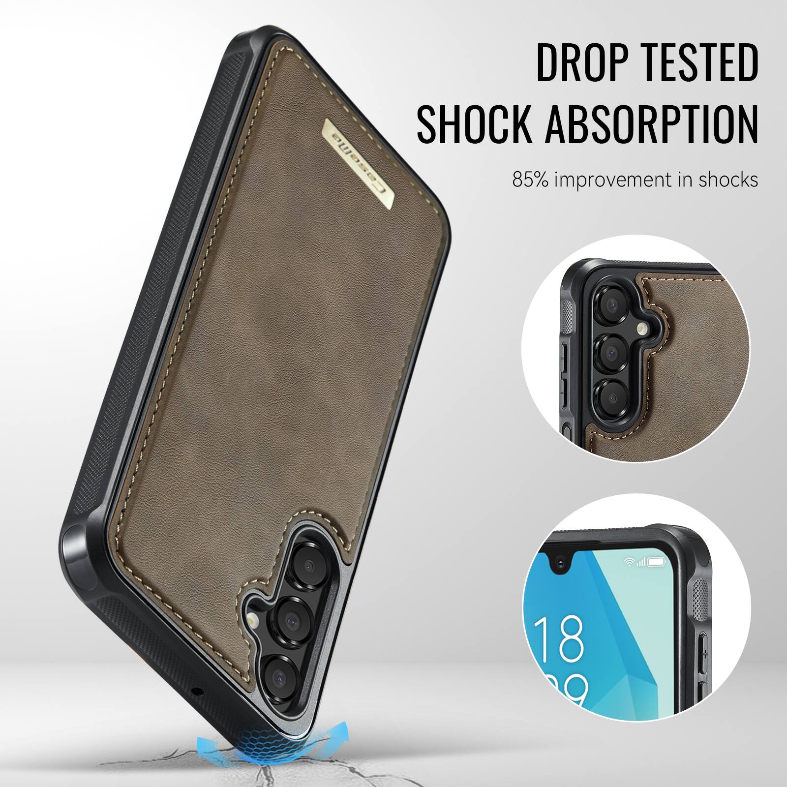 DROP TESTED SHOCK ABSORPTION  
85% improvement in shocks